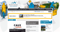 Desktop Screenshot of fontaines-sur-saone.fr